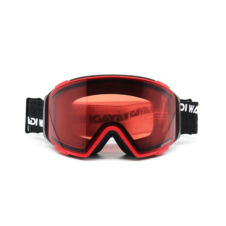 Konbinezon an dwa nan Bwouya Prèv Ski gwo linèt ak mask figi